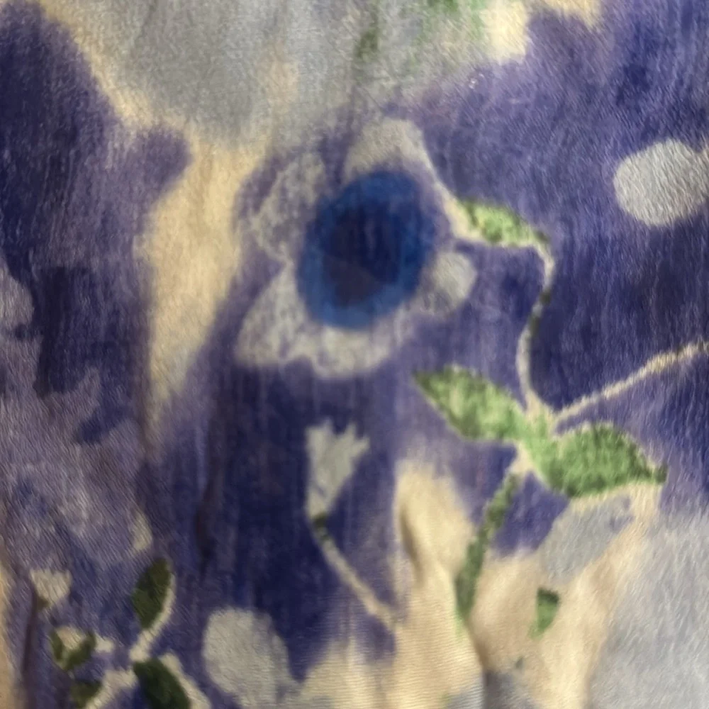 NWT Love Stitch Watercolor Floral Blue and Green Sleeveless Maxi Dress Size S/M - Picture 8 of 8
